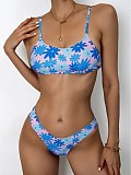 Beachwear Summer Flowers Print Bikini Sets F23