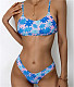 Beachwear Summer Flowers Print Bikini Sets F23