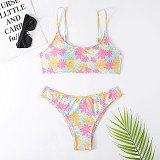 Beachwear Summer Flowers Print Bikini Sets F23