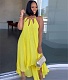 Solid Color Loose Sleeveless irregular Maxi Dresses BER-7053