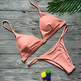 Solid String Bathing Suit Sexy Swimsuit 2023 Bikini Set 1760