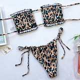 Beach Swim Wear Bandage Strapless Bikini Set 1977