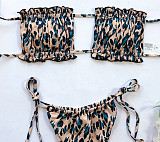 Beach Swim Wear Bandage Strapless Bikini Set 1977