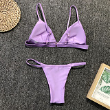 Solid String Bathing Suit Sexy Swimsuit 2023 Bikini Set 1760