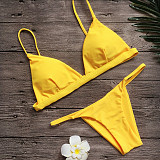 Solid String Bathing Suit Sexy Swimsuit 2023 Bikini Set 1760