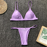 Solid String Bathing Suit Sexy Swimsuit 2023 Bikini Set 1760