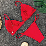 Solid String Bathing Suit Sexy Swimsuit 2023 Bikini Set 1760