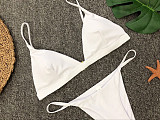 Solid String Bathing Suit Sexy Swimsuit 2023 Bikini Set 1760