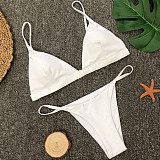 Solid String Bathing Suit Sexy Swimsuit 2023 Bikini Set 1760