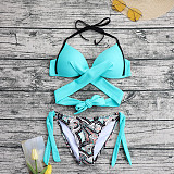 Push Up Bathing Suit Swimwear Two Piece Bikinis AJ449