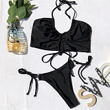 Women Swimwear Cross String Bikini Set Bathing Suit B33W