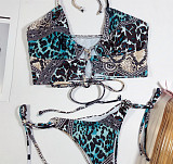 Women Swimwear Cross String Bikini Set Bathing Suit B33W