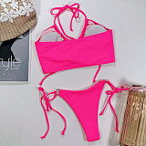 Women Swimwear Cross String Bikini Set Bathing Suit B33W