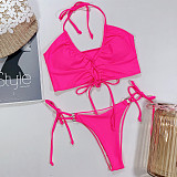 Women Swimwear Cross String Bikini Set Bathing Suit B33W