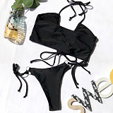 Women Swimwear Cross String Bikini Set Bathing Suit B33W