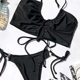 Women Swimwear Cross String Bikini Set Bathing Suit B33W