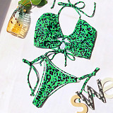 Women Swimwear Cross String Bikini Set Bathing Suit B33W