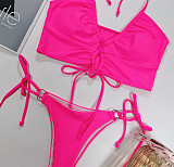 Women Swimwear Cross String Bikini Set Bathing Suit B33W