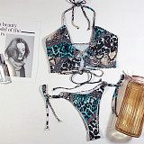 Women Swimwear Cross String Bikini Set Bathing Suit B33W