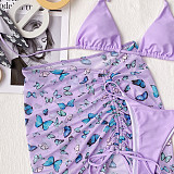 Beach Wear String Thong 3 Pieces Bikini Set B212W