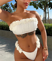 Sexy Strapless Thong Bikini Set Bathing Suit A18H