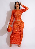 Hand-knitted Cutout Sequin Beach Dresses OYW-21304