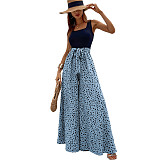 Women U-neck Point Wide-leg Jumpsuits JX5642