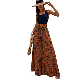 Women U-neck Point Wide-leg Jumpsuits JX5642