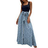 Women U-neck Point Wide-leg Jumpsuits JX5642