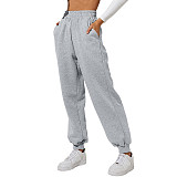 Women Solid Color Sporty Pants JX5641