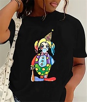 Cartoon Print Short Sleeve Casual T-shirts SD-30603