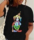Cartoon Print Short Sleeve Casual T-shirts SD-30603