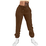 Women Solid Color Sporty Pants JX5645
