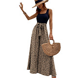 Women U-neck Point Wide-leg Jumpsuits JX5642
