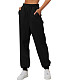 Women Solid Color Sporty Pants JX5641