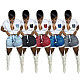 Short Sleeve Shirts Top Mini Skirt Summer Outfits SHD-9429