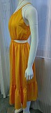 Trendy Women Halter Expose Waist Sexy Maxi Dress OLN-6023