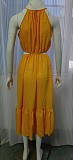 Trendy Women Halter Expose Waist Sexy Maxi Dress OLN-6023