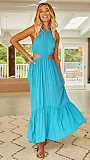 Trendy Women Halter Expose Waist Sexy Maxi Dress OLN-6023