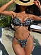 Sexy Push Up Printed Bikinis Swimwear Set XM-139