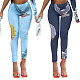 Digital Print High Waist Skinny Leggings Pants YNS-2609