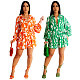 Fashion Printed Loose Sporty Shorts Sets 2 Pieces OSD-6948