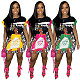 Cartoon Print Summer Sleeveless Casual Dresses YNS-2606