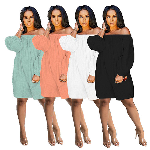 Leisure Women Off Shoulder Loose Rompers OLY-6126