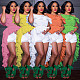 Fashion Solid Color Off Shoulder Flounced Tail Dress OLY-6101