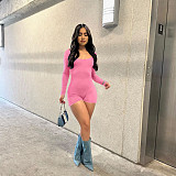 Hot Sexy Backless Long Sleeves Sporty Rompers ASL-6687