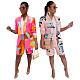 Floral Print Long Sleeve Blazer Two Piece Shorts Suit SFY-2172