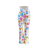 Trendy Print Women Package Hips Flared Pants SFY-2320