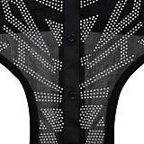 Trendy Mesh Hot Drill Long Sleeves Length Pants Set 2 Pieces BY-6549