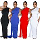 Women Solid Color One-shoulder Irregular Folds Maxi Dress BY-6607